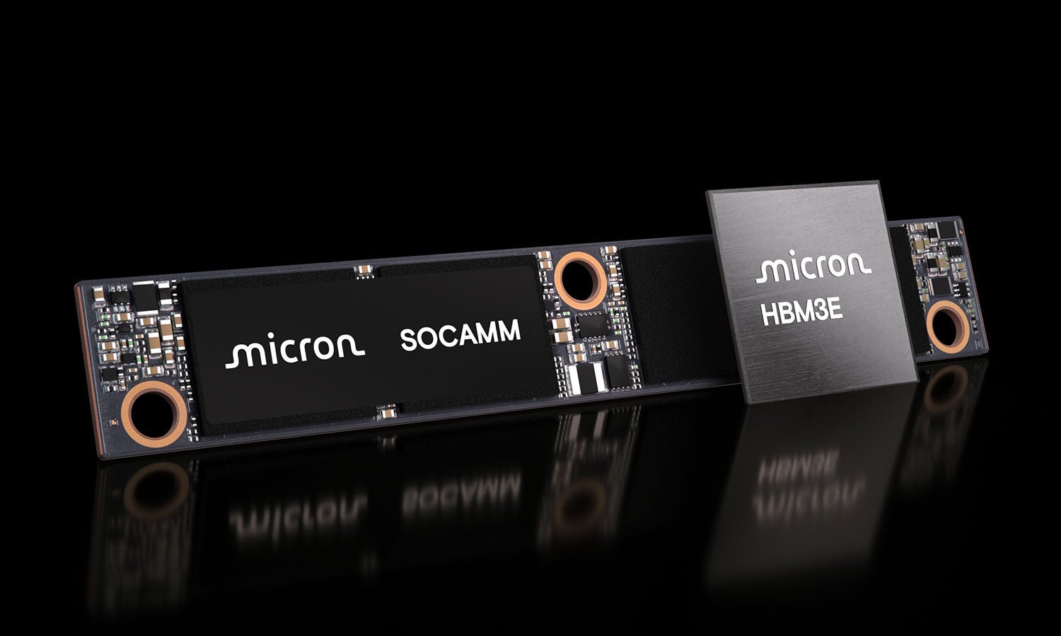 Micron HBM3E chip and SOCMM chips